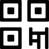 icono de código qr vector