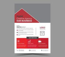 Corporate business flyer design and vector template