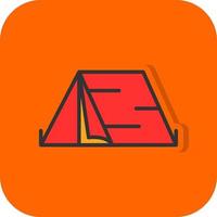 Camping Tent Vector Icon Design