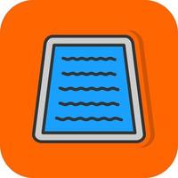 Swimming Pool Vector Icon Design