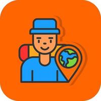 Traveler Vector Icon Design