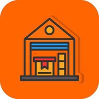 Warehouse Vector Icon Design