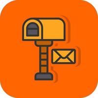 Postbox Vector Icon Design