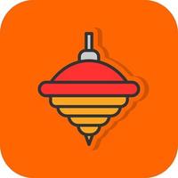 Top Spin Vector Icon Design