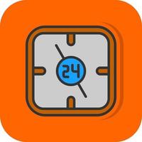 24 Hours Vector Icon Design