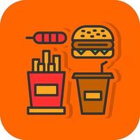 diseño de icono de vector de comida rápida