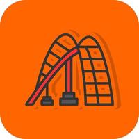 Roller Coaster Vector Icon Design