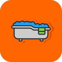 Bathtub Vector Icon Design