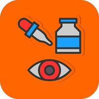 Eye Drops Vector Icon Design