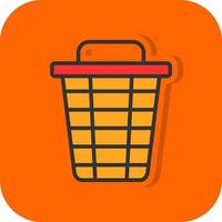 Trash Bin Vector Icon Design