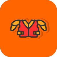 Shoulder Pads Vector Icon Design