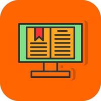 Digital Book Vector Icon Design