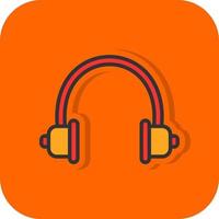 Audio Headset Vector Icon Design