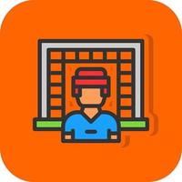 Goalkeeper Vector Icon Design