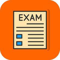 diseño de icono de vector de examen