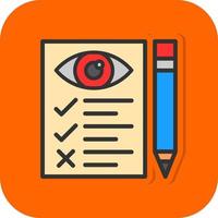 diseño de icono de vector de prueba ocular