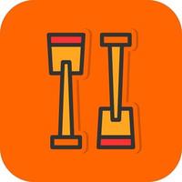 Paddle Vector Icon Design