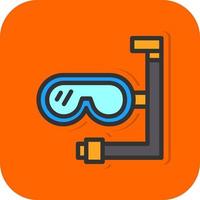 Diving Mask Vector Icon Design