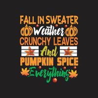 Fall T-Shirt Design vector