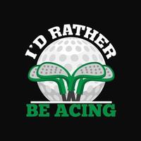 Golf T-shirt Design vector