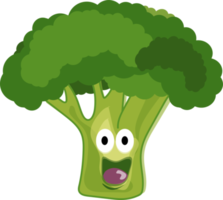 broccoli png, vegetabiliska ClipArt, grön växt, tecknad serie mat, roligt png