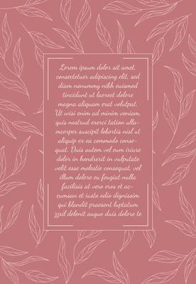floral greeting card
