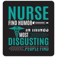 nurse t shirt design typography vector