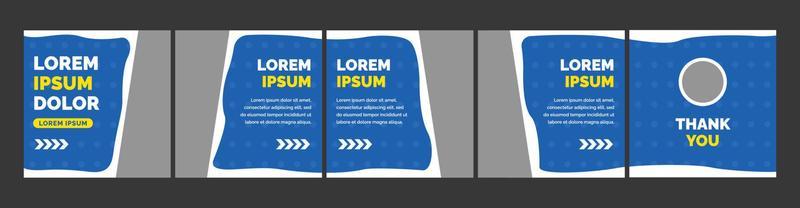 set of carousel templates for social media posts