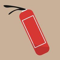 fire extinguisher icon. Portable device for extinguishing fires by releasing stored extinguishing agent. vector