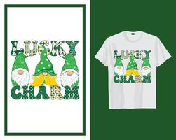 Lucky charm St Patrick's day t shirt typography design vector illustration