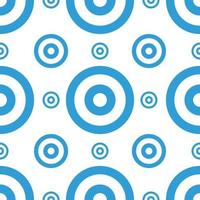 blue circle seamless pattern white background vector