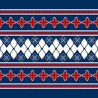 Thai pattern fabric Seamless fabric pattern background wallpaper scarf tablecloth curtain tiled pattern colour ring for print vector