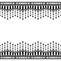 Fabric seamless pattern wallpaper background black and white vector