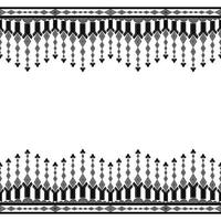 Fabric seamless pattern wallpaper background black and white vector