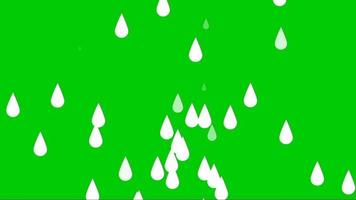 Green screen rain animation video