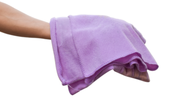 Cloth in hand isolated on transparent background png file