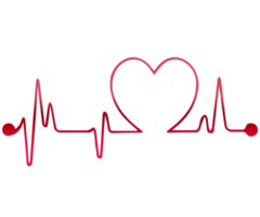 Impuls oder Herzschlag linear Symbol. Gliederung Impuls Logo Konzept zum Gesundheit und medizinisch auf transparent Hintergrund png
