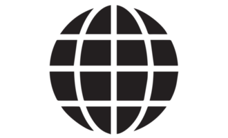 avion globe icône illustration plate png transparent