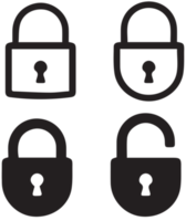 pad lock - lock icon on transparent background. png