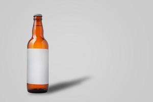 Beer bottle isolated photo