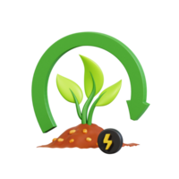 Bio Energy 3D Icon png