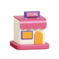 compras e varejo 3d ícone png