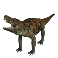 Uberabasuchus dinosaur isolated 3d render png