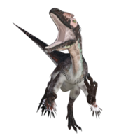 utahraptor dinossauro isolado 3d render png