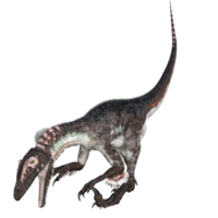 utahraptor dinosaurie isolerat 3d framställa png