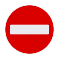 traffic signs isolated 3d render png