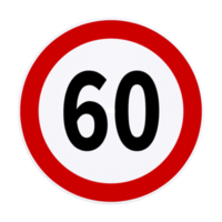 traffic signs isolated 3d render png