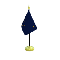 Alaska mastro de bandeira isolado 3d Renderização png