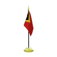 este Timor asta de bandera aislado 3d representación png