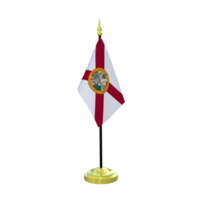 Florida flagpole isolated 3d rendering png